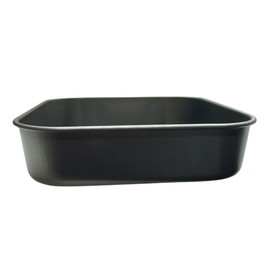 Terryshop74 Pair of Air Fryer Baking Trays 2 Pieces 1 Qudrata 8 x 8 x 2.1 Inch + 1 Round 20 x 6 cm 2 Pieces