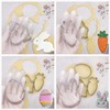 Easter Cookie Cutters, 4pcs Holiday Themed Cutter Carrot Egg Bunny