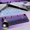 ZIYOU LANG M75 Wireless Gaming Keyboard, RGB Backlit Rechargeable 2000mAh