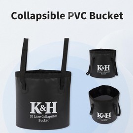 Collapsible PVC Bucket | Car Cleaning Essential | 20-Litre Capacity | Portable, Space-Saving Design | Ideal for Car Washes & Outdoor Activities