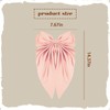 Coquette Satin Bowknot Barrettes Clips Long Tail Big Champagne Pink