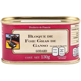 Pate de ganso, Pate de fua, Pate de higado de ganso, Bloc de Foie Gras de Ganso 130g