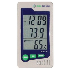 Digi-Sense 20250-30 Precalibrated Humidity and Temperature Indicator, 10-90% RH Range, 1% RH Resolution, 32 to 120° F, ±1.8° F Temperature Accuracy