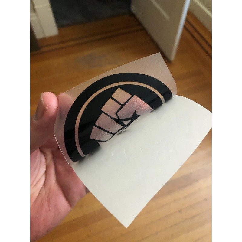 Revolt Raised Fist Resist Vinyl Decal Sticker - Glossy Red