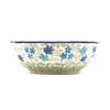 Polish Pottery Bowl - Shallow Scalloped - Small - Sea