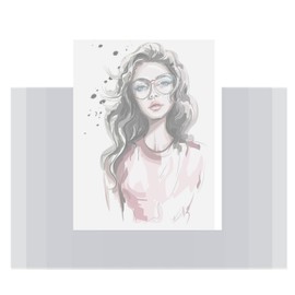 SHIYUAN 100 PCS A4 Vellum Tracing Paper, Transparent Paper for Drawing, Sketching, Technical Drawing, Photo Overlays