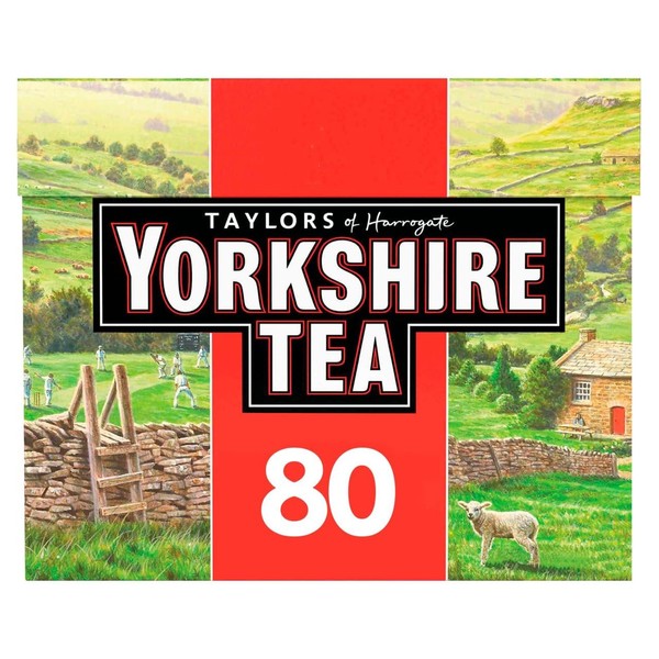 Yorkshire Tea, Box of 80 Tea Bags (Pack of 1)