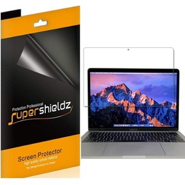 Supershieldz (3 Pack) Designed for MacBook Pro 15 inch (2019 2018 2017 2016 Released) Model A1707 A1990 Screen Protector, 0.23mm High Definition Clear Shield (PET)