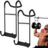 2 Pack Dumbbell Spotter Hooks for Barbell,220 Ib Load Capacity