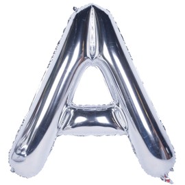 Large Mylar Foil Helium Letter Balloons 40 Inch Silver Balloons Alphabet Letters for Birthday Bridal Shower Anniversary Decorations (Letter A)