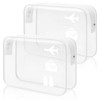 2 Pack Clear Travel Toiletries Bag, TSA Approved Waterproof Wash