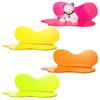 Soaoo 4 Pack Acrylic Small Floating Shelves Neon Acrylic Floating