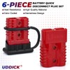 Uddick 6PCS 175A Battery Quick Connector with Dust Cover and
