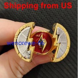 Unbranded US!!! Replica The Flash Barry Allen Same Style Metal Finger Ring Open Adjustable