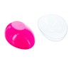 Large Fillable Clear Top Pink Bottom Plastic Easter Egg 5.1