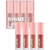 Set de 4 Brillos de Labios Hidratantes Nude, Gloss Líquido