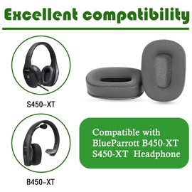 Gobelieve Cooling-Gel Earpads Replacement Ear Cushions Compatible with BlueParrott B450-XT S450-XT S450XT B450XT Noise Cancelling Bluetooth Headphone Ear Pads Cover Parts
