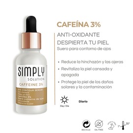 Suero Contorno De Ojos Simply Solution Cafeína 3%