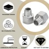 Bwintech 2 Pcs 3/8" Male to 3/4" Female BSP Thread