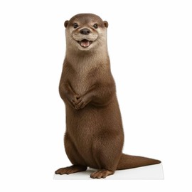 Otter 3FT Life Size Cardboard Cutout – A Fun Animal Standup for Photo Booths, Birthday Parties, and Events