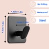 Axwnh 4 Pcs Adhesive Hooks - Towel/Coat Hooks Wall Hook