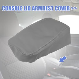 X AUTOHAUX Car Center Console Lid Armrest Seat Box Cover Protector Replacement for Toyota Avalon 2013-2018 Gray