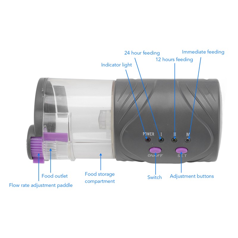 Automatic Fish Feeder Intelligent Electric Timer Fish Food Dispenser for