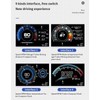 KIMISS Car HUD Head Up Display 3 Inch Screen OBD2+GPS