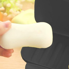 Aczyqws Creative Travel Handmade Soap Box Waterproof and Leakproof Soap Box with Sealed Portable Home Outdoor Soap Box (Black)