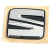 Seat 1SL853630AIDJ Sign Brand Logo Tailgate Logo Emblem, Silver/Black