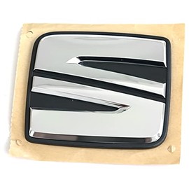 Seat 1SL853630AIDJ Sign Brand Logo Tailgate Logo Emblem, Silver/Black