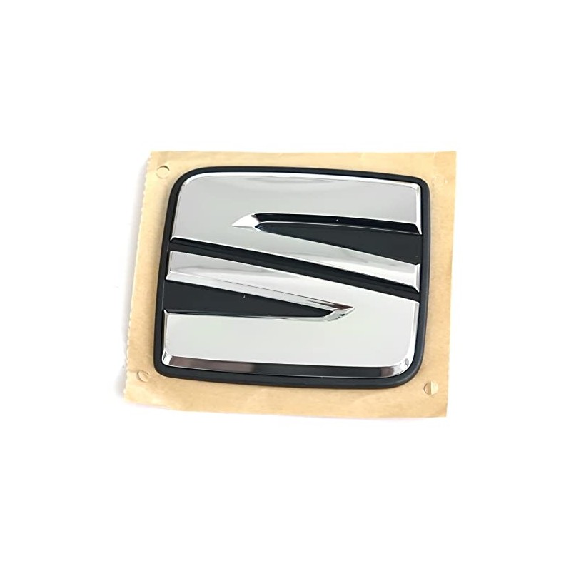 Seat 1SL853630AIDJ Sign Brand Logo Tailgate Logo Emblem, Silver/Black