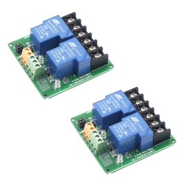 DIANN 2pcs 12V 30A 2-Channel Relay Module High Low Level Trigger with Optocoupler Isolation Load DC 30V AC 250V 30A for PLC Automation Equipment Control Industrial Control