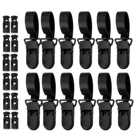 GEDEUBAN 12 PCS Garden Flag Clips Anti Wind, Holder Clip Stoppers for Small Yard Flags