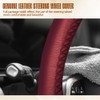 HEVLE Leather Steering Wheel Cover Lace Up, Stitch On Wrap,