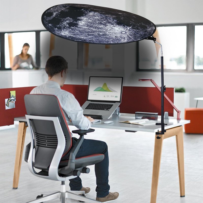 BOENBRO Office Cubicle and Desk Shade - Foldable 36" Circular