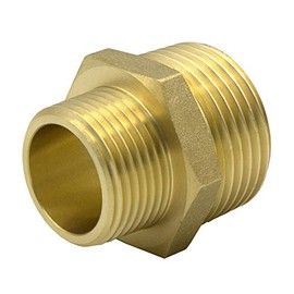 VARIOSAN Double nipple, AG/AG, brass, suitable for drinking water