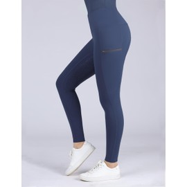 Harrison Howard Women's Horse Riding Pants with Zipper Pockets Equestrian Breeches Riding Breeches for Women Navy M