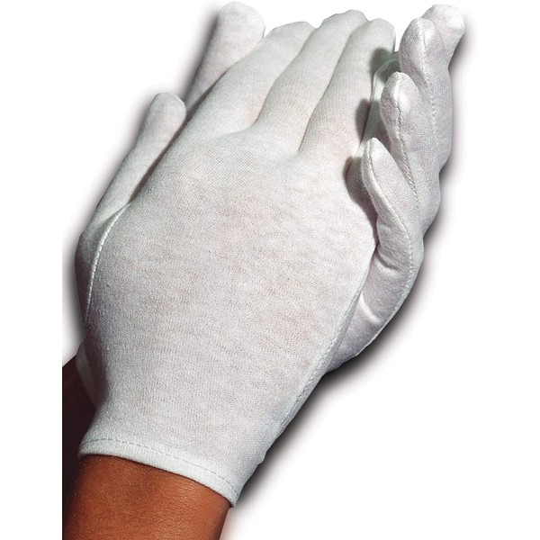 CARA Moisturizing Eczema Cotton Gloves, Large, 6 Pair
