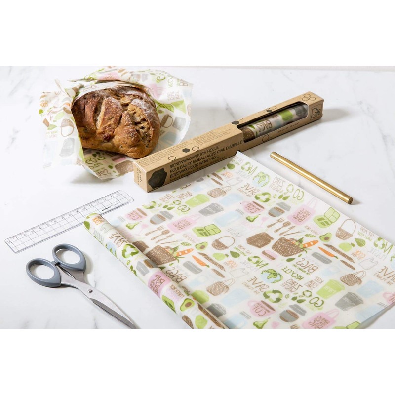 Nuts Innovations Beeswax Cloth Roll with Zero Waste Decor 32