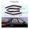 Geartronics For 1996-2000 Honda Civic Sedan 4x Window Visors Vent