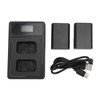 NP FW50 Camera Battery 7.2V 1850mAh with Dual USB LED