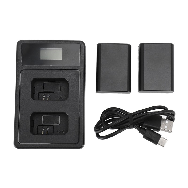 NP FW50 Camera Battery 7.2V 1850mAh with Dual USB LED