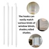 24 Inch Horizontal Window Blind Wand Replacement with Hook Plastic