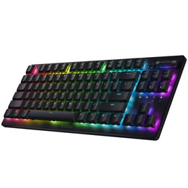 Razer DeathStalker V2 Pro TKL Wireless Gaming Keyboard: Low Profile Optical Switches Linear Red - HyperSpeed Wireless & Bluetooth - Chroma RGB - Up to 200 Hr Battery - Snap Tap