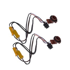 Shibeiparts 2pcs 50W 6 Ohm 3157 4157 Led Load Resistors Fix Hyper Flash for Switchback LED Turn Signal Blink Light LED License Plate Lights Error Code