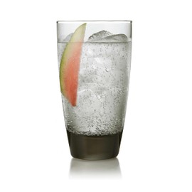 Libbey Classic Smoke Tumbler Glasses, Set of 12