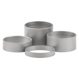 Wanyifa Titanium Matte Bicycle Headset Spacer 1-1/8" (5-10 - 15-20mm) Pack of 4