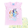 Bluey Kurzer Schlafanzug für Mädchen, Nachtwäsche, Bluey Pinker Shorty, 7-8