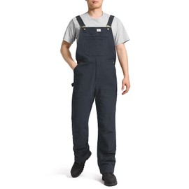 HISEA Mens Flex Canvas Bib Overalls, Men's Relaxed Fit Lightweight Stretch Work Overall with Adjustable Straps and Pockets Grey